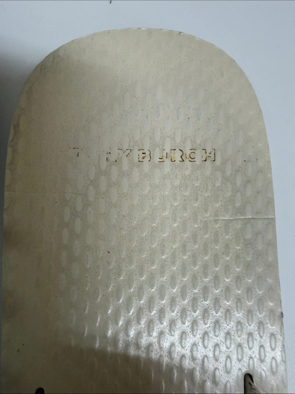 Tory Burch Cream Logo Thong Sandals